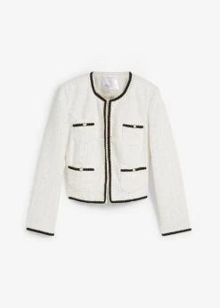 Blazer En Tweed Bouclé Avec Fil Lurex