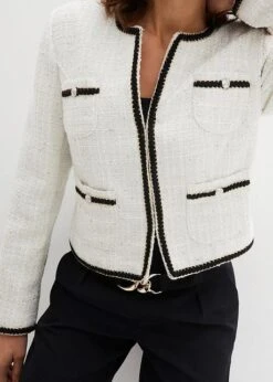 Blazer En Tweed Bouclé Avec Fil Lurex -Venus Mode Winkel 23231125 cMFjcRLU