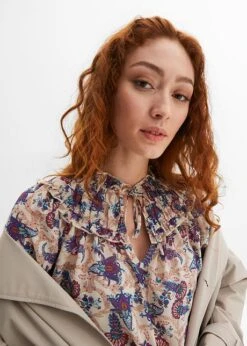 Rainbow Blouse En Crêpe -Venus Mode Winkel 23231635 4VI7pasW