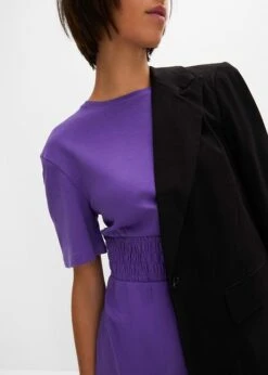 Rainbow Robe En Jersey à Taille Smockée -Venus Mode Winkel 23231679 YrzGXbmF