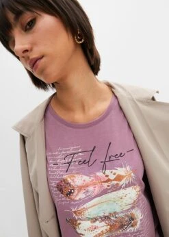 Rainbow T-shirt Imprimé Plume -Venus Mode Winkel 23231815 HNAY7EL9