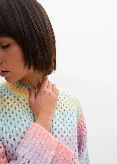 Rainbow Pull En Maille à Effet Ombré 8 Rainbow Pull En Maille à Effet Ombré - Afbeelding 6