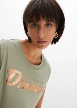 Rainbow T-shirt Long Avec Inscription En Relief -Venus Mode Winkel 23231852 1jtMsZVT