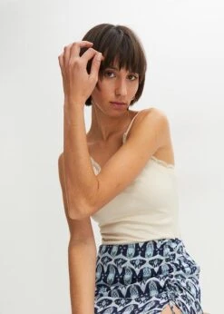 Rainbow Lot De 2 Tops Côtelés Avec Dentelle -Venus Mode Winkel 23231892 YOCInZvE