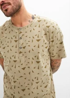 T-shirt Col Henley En Coton, Manches Courtes -Venus Mode Winkel 23232034 SEnPipwP