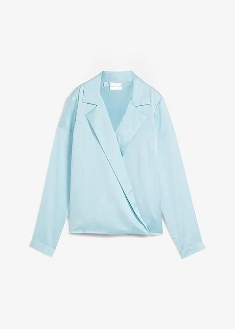 Blouse En Satin, Effet Cache-cœur 3 Blouse En Satin, Effet Cache-cœur