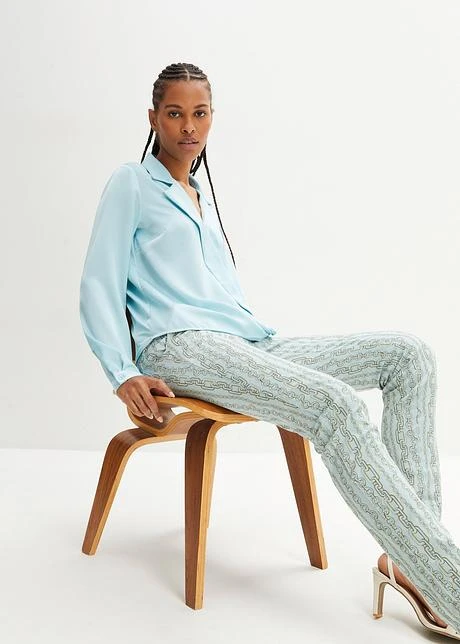 Blouse En Satin, Effet Cache-cœur 8 Blouse En Satin, Effet Cache-cœur - Afbeelding 6