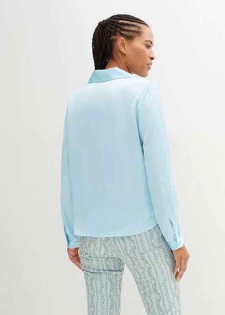 Blouse En Satin, Effet Cache-cœur 5 Blouse En Satin, Effet Cache-cœur - Afbeelding 3