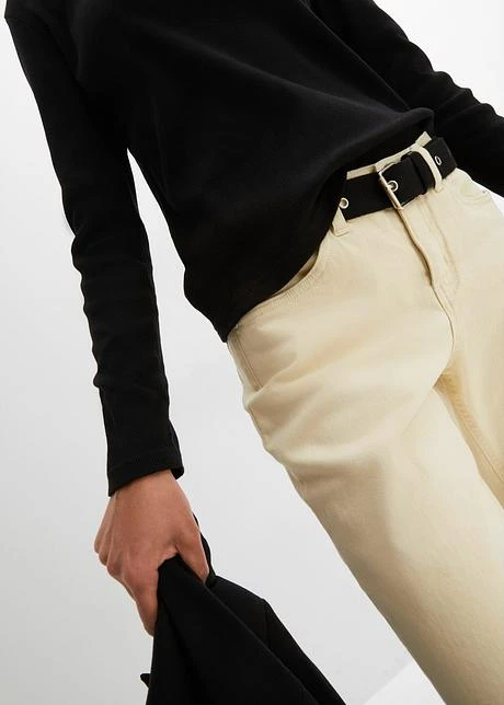 Rainbow Pantalon En Twill Avec Ceinture Et Jambes Boutonnées 7 Rainbow Pantalon En Twill Avec Ceinture Et Jambes Boutonnées - Afbeelding 5