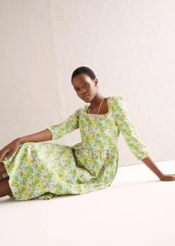 Robe Midi En Jersey De Coton Avec Poches Et Encolure Carrée Profonde 17 Robe Midi En Jersey De Coton Avec Poches Et Encolure Carrée Profonde -Venus Mode Winkel 23232603 EdzSatSR