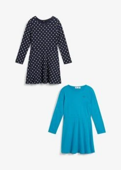 Lot De 2 Robes En Jersey Manches Longues Fille En Coton -Venus Mode Winkel 23232760 fRNmHBDj