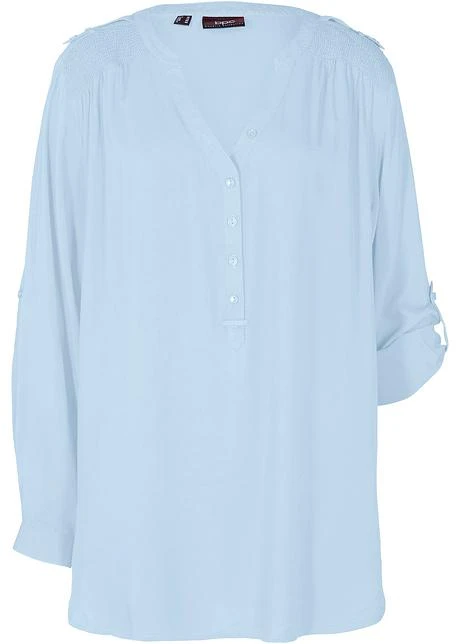 Blouse-tunique En Viscose, Col V Et Manches Longues 13 Blouse-tunique En Viscose, Col V Et Manches Longues - Afbeelding 11