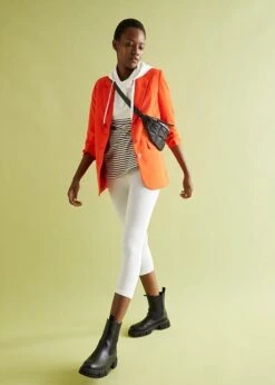 Blazer Long Avec Manches Froncées -Venus Mode Winkel 23233667 wRoPOHmD