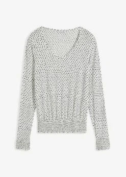 T-shirt Aux Finitions Smockées