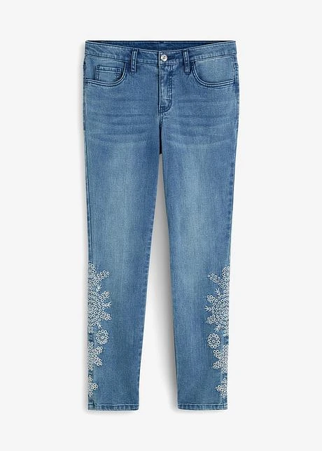 Jean Skinny Avec Broderies Anglaises 3 Jean Skinny Avec Broderies Anglaises