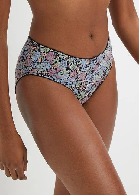 Lot De 4 Maxi Slips En Coton Majoritaire 4 Lot De 4 Maxi Slips En Coton Majoritaire - Afbeelding 2