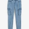 Rainbow Jean Cargo Straight Délavé -Venus Mode Winkel 23235205 K2Jhv48Z
