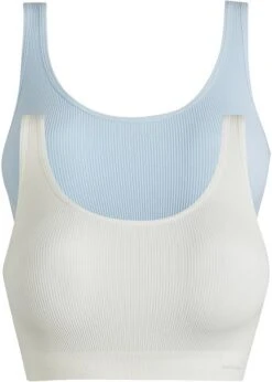 Lot De 2 Brassières Côtelées Sans Coutures Feel Comfort