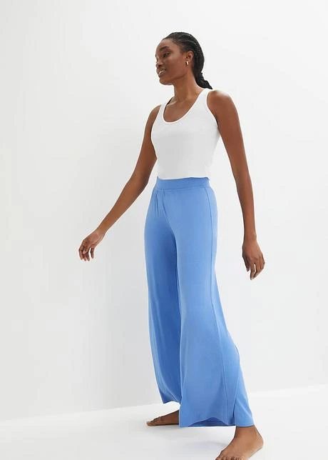 Pantalon De Pyjama à Jambes Larges En Viscose Majoritaire 5 Pantalon De Pyjama à Jambes Larges En Viscose Majoritaire - Afbeelding 3