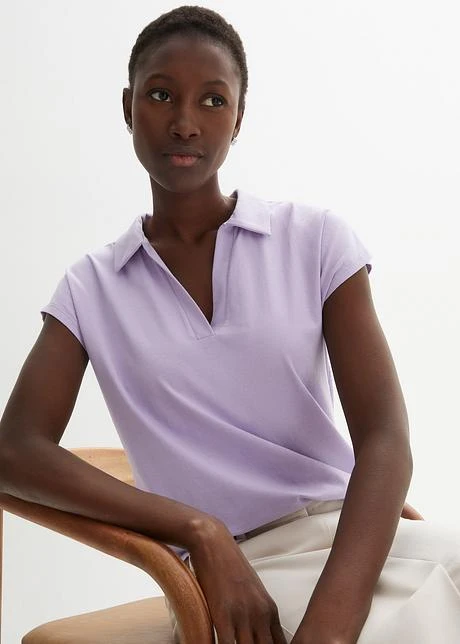 T-shirt à Col Polo Ouvert 7 T-shirt à Col Polo Ouvert - Afbeelding 5