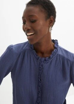 Chemisier En Gaze De Coton Avec Broderie Anglaise -Venus Mode Winkel 23235875 5rwjkzAm