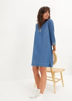 Robe En Jean Avec Broderie -Venus Mode Winkel 23236343 nlF7mIId