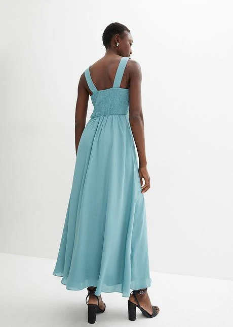 Robe En Crêpe Avec Sequins Brodées 5 Robe En Crêpe Avec Sequins Brodées - Afbeelding 3