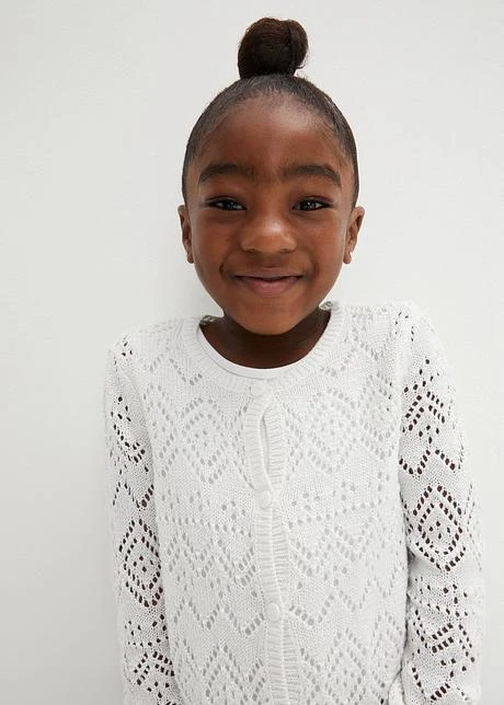 Gilet En Maille Ajourée Fille 7 Gilet En Maille Ajourée Fille - Afbeelding 5