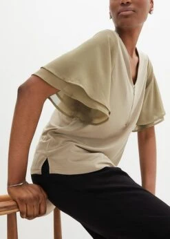 T-shirt à Manches En Mousseline 15 T-shirt à Manches En Mousseline -Venus Mode Winkel 23237201 FY40NR2y