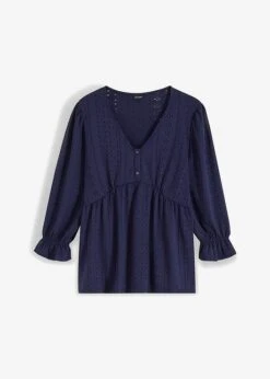 T-shirt à Broderie Ajourée