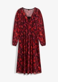 Robe Midi En Mesh Imprimée