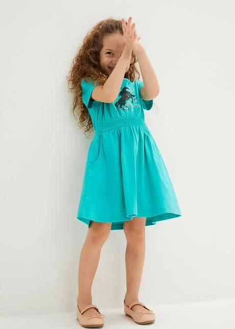 Robe En Jersey Fille à Sequins Réversibles En Coton 4 Robe En Jersey Fille à Sequins Réversibles En Coton - Afbeelding 2