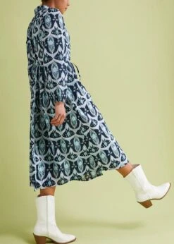 Rainbow Robe Midi En Léger Voile De Coton -Venus Mode Winkel 24001721 hVFYHoYb