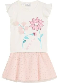 T-shirt Et Jupe En Tulle Fille (ens. 2 Pces)