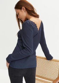 T-shirt Manches Longues à Dentelle 9 T-shirt Manches Longues à Dentelle -Venus Mode Winkel 24004410 QxBrPmXa