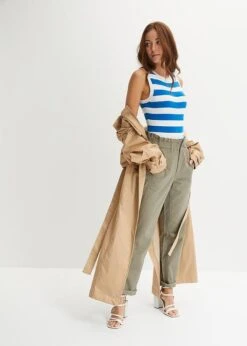 Pantalon En Twill Stretch à Taille élastiquée -Venus Mode Winkel 24004547 rfnwZK7M