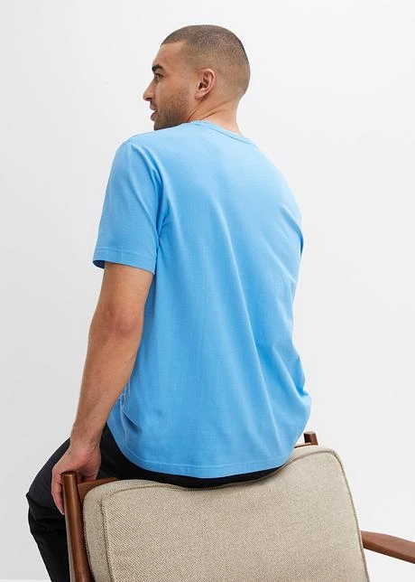 T-shirt Coton Sans Coutures Essential Avec Col V 5 T-shirt Coton Sans Coutures Essential Avec Col V - Afbeelding 3