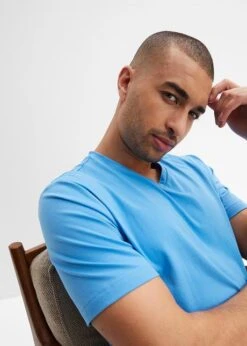 T-shirt Coton Sans Coutures Essential Avec Col V 15 T-shirt Coton Sans Coutures Essential Avec Col V -Venus Mode Winkel 24006088 cmlJ0pTU