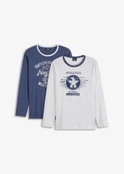 Lot De 2 T-shirts Manches Longues Imprimés