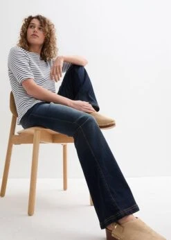 Jean Taille Haute Bootcut Extensible à Taille Confortable -Venus Mode Winkel 24008499 hti2w9vI