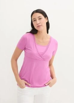 T-shirt De Grossesse/d'allaitement Avec Dentelle -Venus Mode Winkel 24008755 n53cyXOx