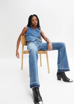 Rainbow Jean Flare à Poches Plaquées -Venus Mode Winkel 24009253 TswDfJtK