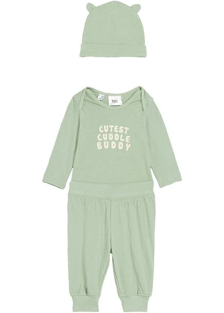 Ensemble Body, Pantalon Et Accessoire Bébé (3 Pces.) 3 Ensemble Body, Pantalon Et Accessoire Bébé (3 Pces.)