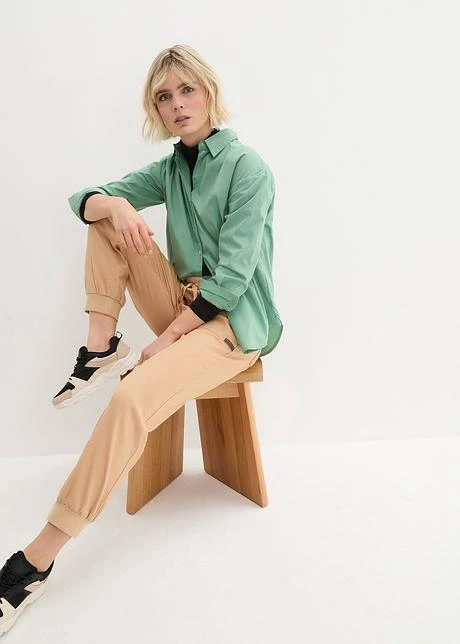 Pantalon En Twill Avec Taille Confortable 6 Pantalon En Twill Avec Taille Confortable - Afbeelding 4