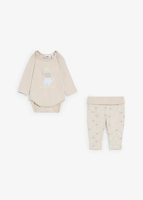 Ensemble Body Manches Longues Et Pantalon Bébé En Coton 5 Ensemble Body Manches Longues Et Pantalon Bébé En Coton - Afbeelding 3
