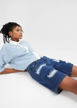 Rainbow Short En Jean Destroyed -Venus Mode Winkel 24010124 iWfCSBrd