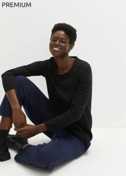 PREMIUM T-shirt Manches Longues Avec Col Rond Sans Couture Essential -Venus Mode Winkel 24010325 gcqOdkMV