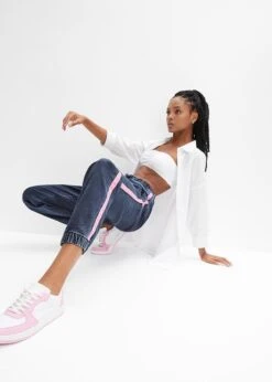 Rainbow Jean Décontracté à Galon Contrastant -Venus Mode Winkel 24010724 FZxL5Pul