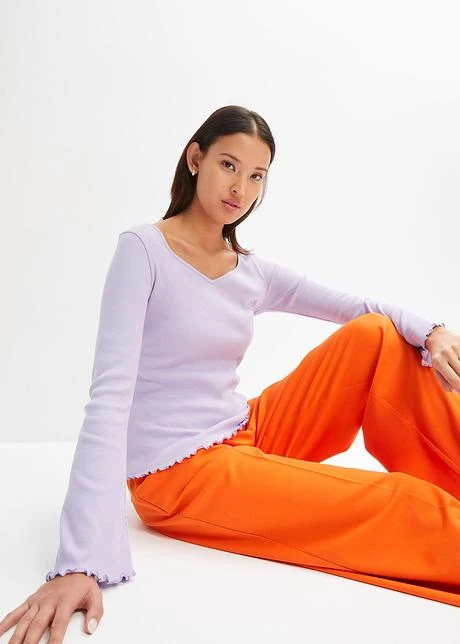 Rainbow T-shirt Côtelé à Manches Trompette 4 Rainbow T-shirt Côtelé à Manches Trompette - Afbeelding 2