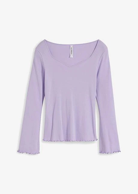 Rainbow T-shirt Côtelé à Manches Trompette 3 Rainbow T-shirt Côtelé à Manches Trompette